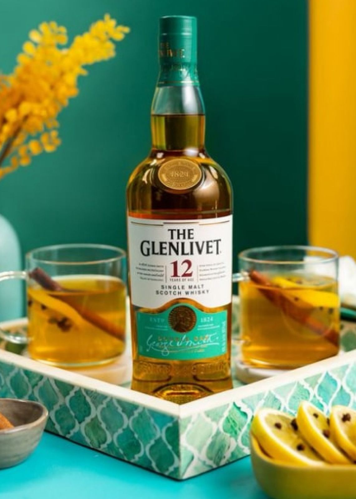 The Glenlivet 12 Year Old Single Malt Scotch Whisky bottle
